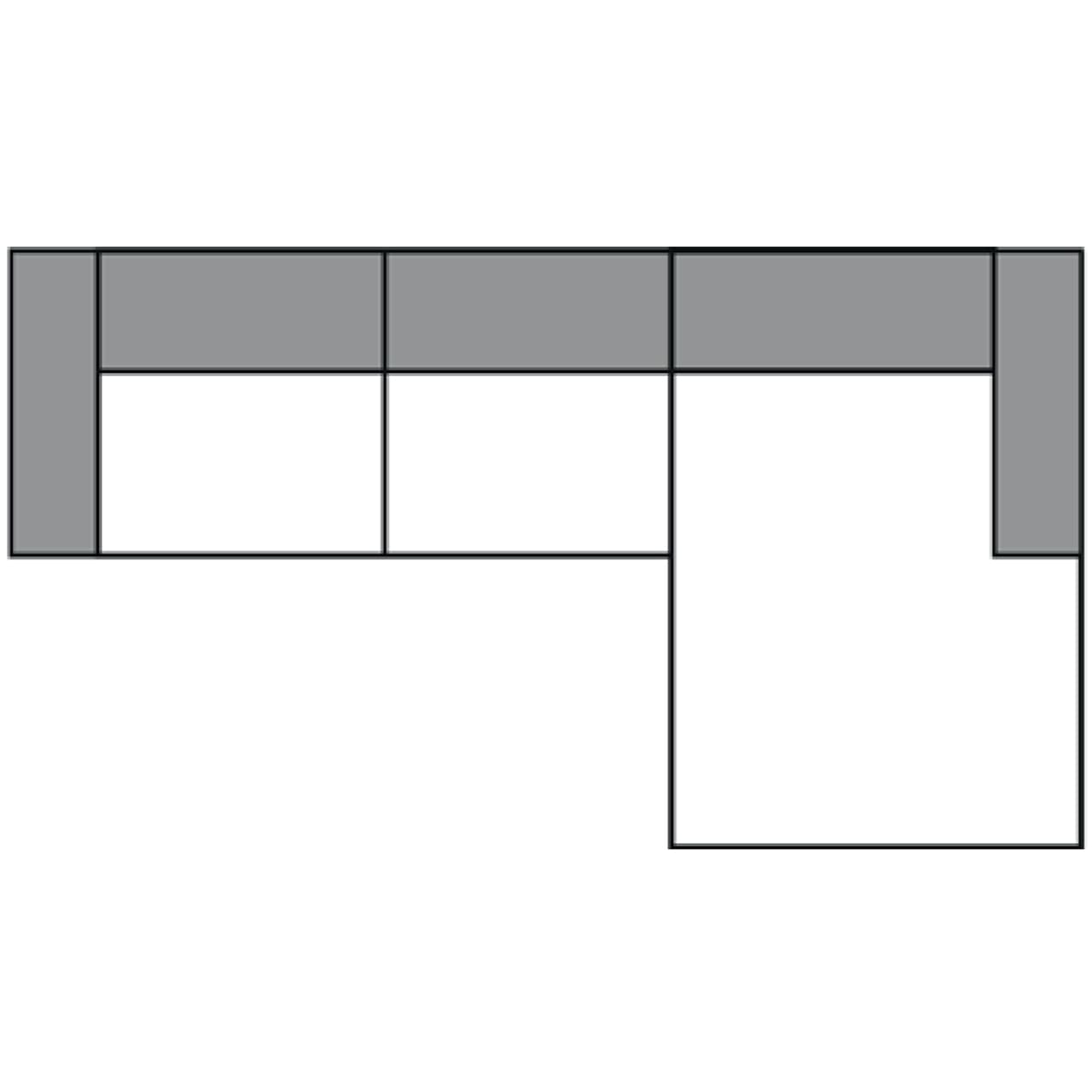 Ecke rechts mit Zwischenelement