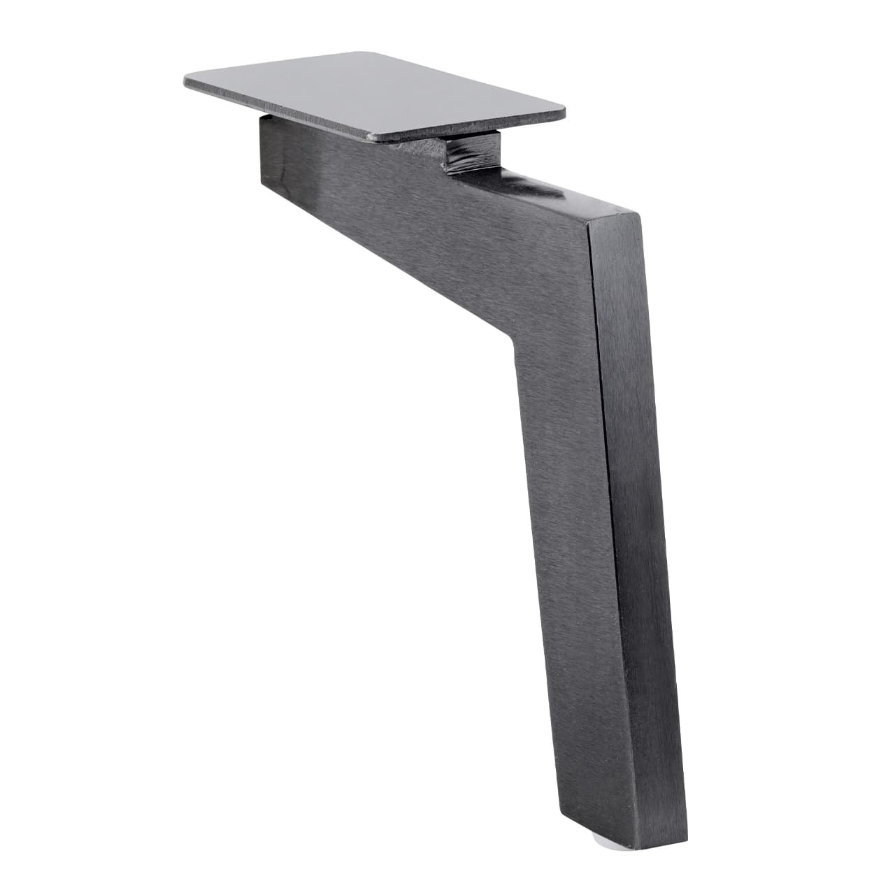 Metallfuß schwarz matt