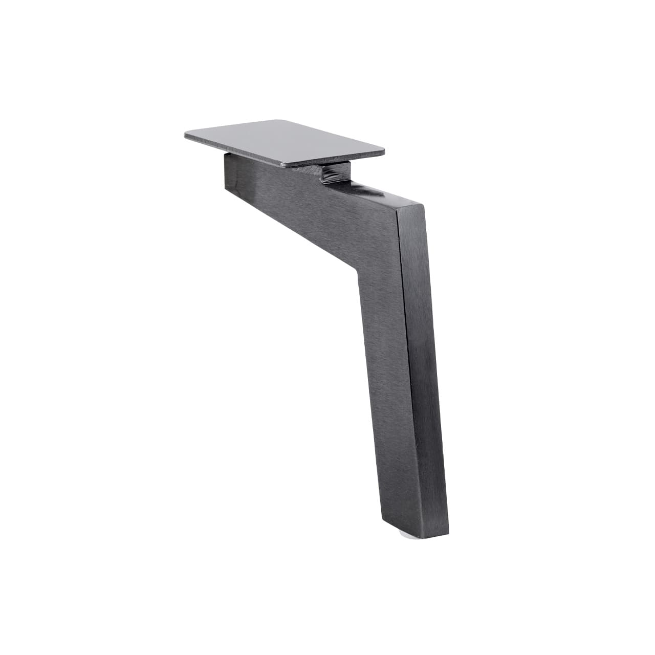 Metallfuß schwarz matt