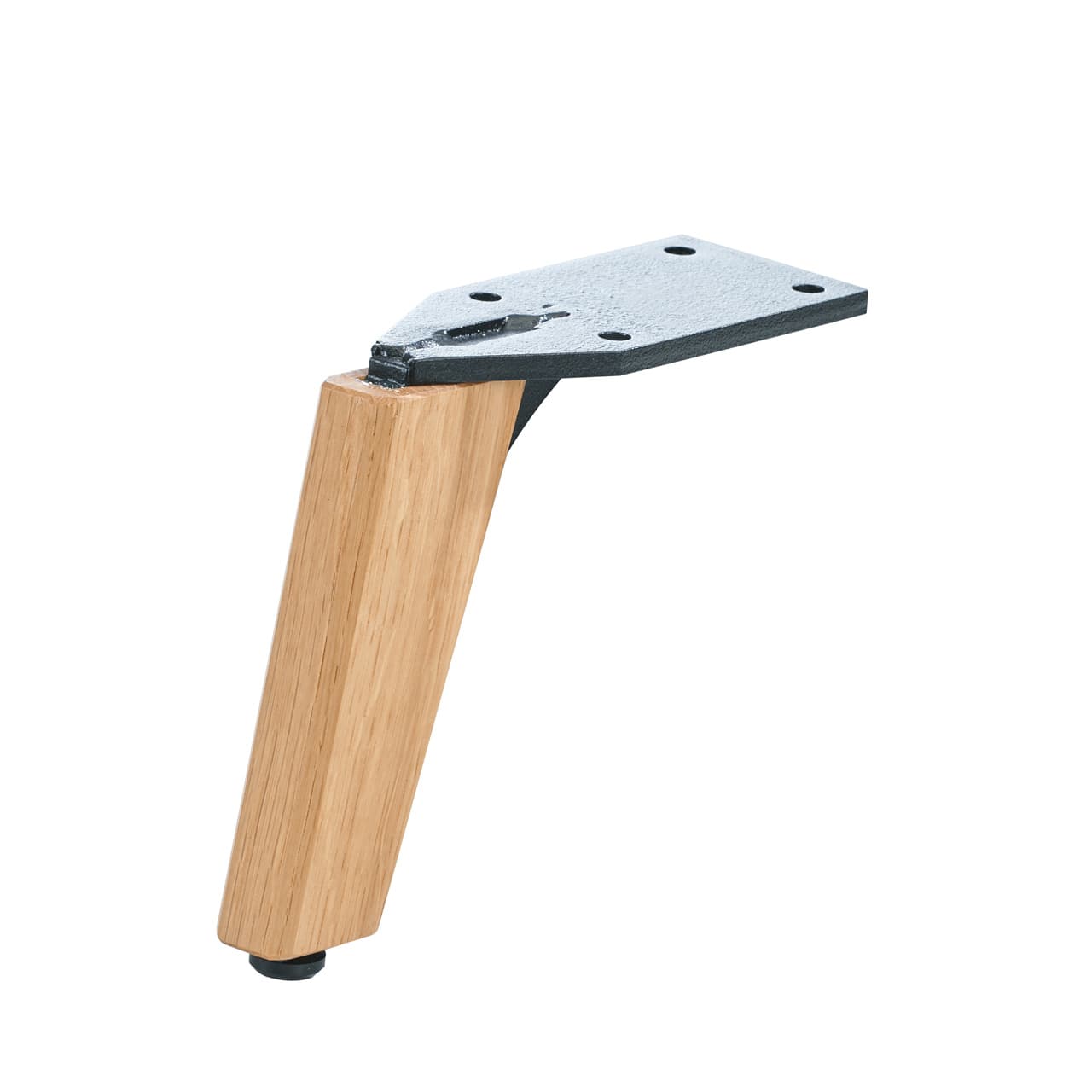 Holz-Metallfuß - Eiche geölt