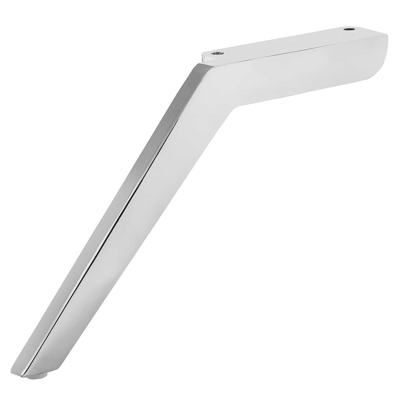 Metallfuß chrom glänzend