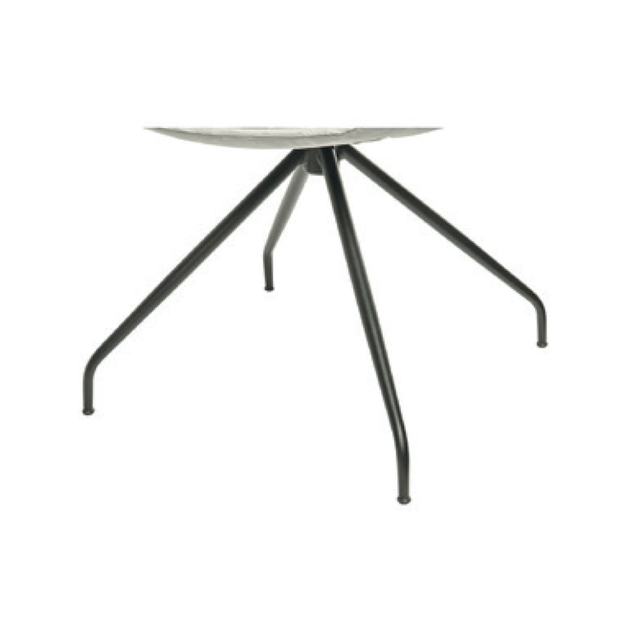 Spinnenfuß drehbar schwarz matt 991